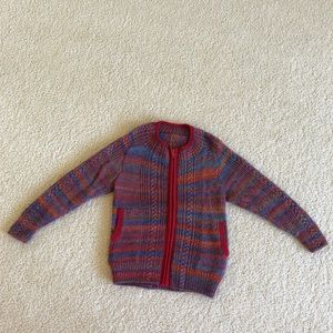 100% handmade knit sweater jackets boys size 8